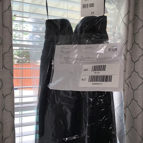 Dessy Collection Bridesmaid Gown 2832 Black - Picture 5 of 6